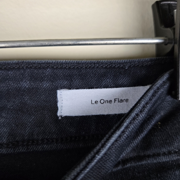 Frame Le One Flare Black Jeans Size 1 - Picture 4 of 5